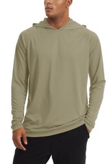 UPF50+ Men’s Sun Protection Hoodie Anti-UV Outdoor Fishing Performance T-Shirts