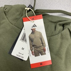 Adidas Men’s M Olive Hoodie Sweatshirt Cotton/Polyester Blend G1851