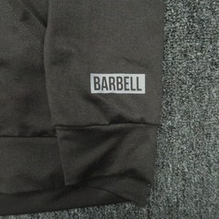 Barbell Apparel Hoodie Mens Small Gray Full Zip Pockets Athletic Fitness