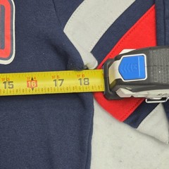 NFL New England Patriots Sweatshirt G-III Navy Blue Red White Stripe Mens Small