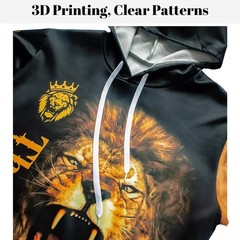 Spring Summer 3D Printed Hoodie Sweatpants Set Loose Comfortable and Fashionable