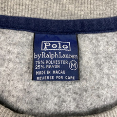 Vintage Polo Ralph Lauren Fleece Sweatshirt Mens M Embroidered Color Block