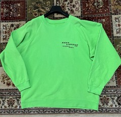 Pasadena Leisure Club Sweatshirt M L Neon Green High & Outside USA Made RRP £175