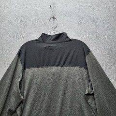 Columbia Men Sweatshirt L Gray Omni-Wick Activewear Gorpcore Logo Zipper Long