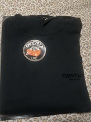 Essentials Black Stretch Limo Hoodie size L