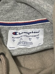 Champion Hoodie Mens XL Tan Pullover Sustainable Recycled Fibers Logo New Tags