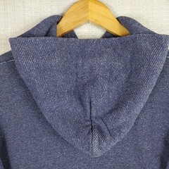 SCHOTT NYC Size Medium Mens Made in USA Hoodie Pullover Cotton Poly Blend Blue