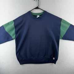Vintage Russell Athletic Sweatshirt Mens XL Color Block Crewneck 90s USA Made