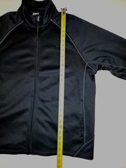Champion Authentic Black Full Zip Sweatshirt Athleisure Gym Size Mens XL EUC