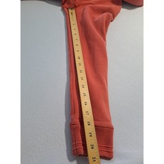 Fat Face Mens Full Zip Hoodie Coral Red Waffle Lined Hood Sweatshirt Medium