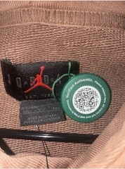 Jordan Cactus Jack Brown Graphic Fleece Pullover Hoodie Men’s XL Pockets