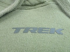 Trek Hoodie Mens Large Green Cream Colorblock Pullover Sportiqe Cycling Logo