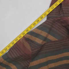 Vintage LL Bean Hoodie Mens Small Multicolor Striped Flannel Wool Blend Pullover