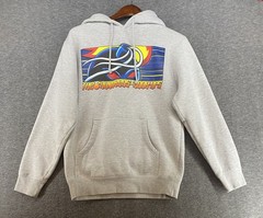 The Hundreds x Hook Ups Collaboration Hoodie Mens S Gray Pullover Streetwear