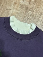 Vintage 90s Northern Michigan Crewneck Sweatshirt Nature Logo Purple Plum XL USA