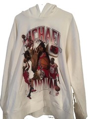 Jordan Michael Jordan Fleece Pullover Hoodie White/Cream Men’s 2XL HJ4396-133