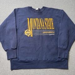 Vintage Desert Sportswear Mens XL Fleece Montana State University Sports 90s