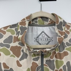 Burlebo Camo Performance Quarter Zip Pullover Hunting Shirt Men’s Large Golf