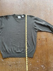 VTG The GAP Rayon Cotton Blend Crewneck Sweater Preppy Collegiate Olive Green (S