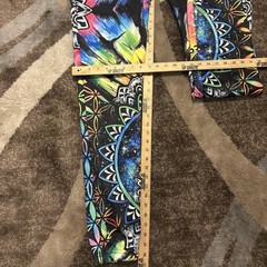 Electro Threads Full Body Suit Hoodie Pants Psychedelic Peace Duality Size LARGE