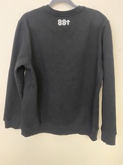 88 RISING X SORYAMA Black Crewneck Heavyweight Shirt Embroidered Robot Sz L $210