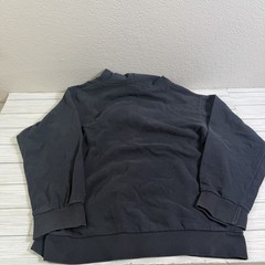Vintage 90s Center Swoosh Nike Hoodie Youth L (14-16) Adult Small Black Faded