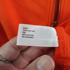 Duluth Trading Co. Sweatshirt Mens 2XLT Orange Pullover 1/4 Zip Pockets Fleece