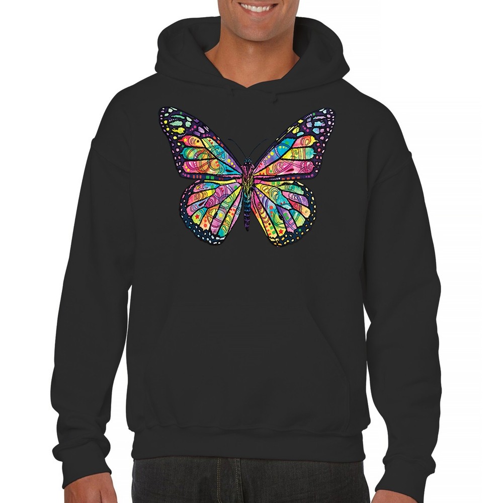 Colorful Neon Butterfly Sweatshirt Dean Russo Beautiful Nature Hoodie