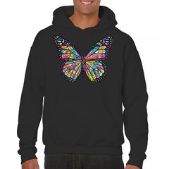 Colorful Neon Butterfly Sweatshirt Dean Russo Beautiful Nature Hoodie
