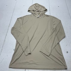 BAW Beige Sand Long Sleeve Pull Over Basic Hoodie Unisex Adult’s Size Large NEW