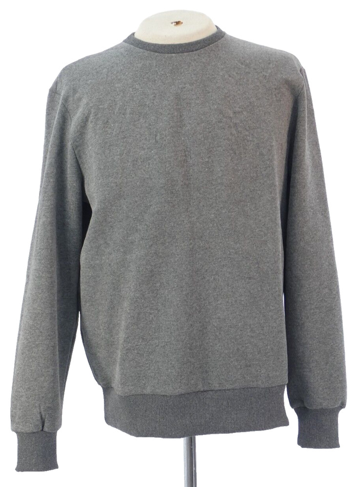 Premium Mood Denim Superior Sweatshirt Grey Soft Fleece Lined Italy Designer XL