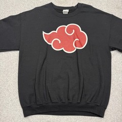 Ripple Junction Naruto Shippuden Sweatshirt Mens Large Black Akatsuki Cloud