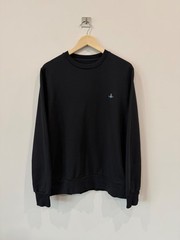 Vivienne Westwood Sweatshirt Orb Logo Black Basic Pullover Men’s Size S