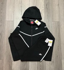 Size Small – Nike Tech Black Reflective Full-Zip Hoodie & Joggers FREE SHIPPING