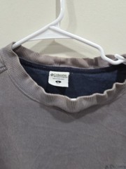 Columbia Sweatshirt Mens Large Gray Pullover Crewneck Solid Fleece All Seasons