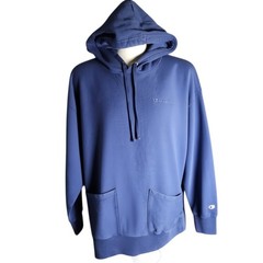 Champion Men’s Hoodie Navy Blue Large L Fleece Pullover Sweatshirt NWT Pockets