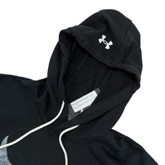 Under Armour Men’s Project Rock Terry Sleeveless Hoodie Size L Black 1367108