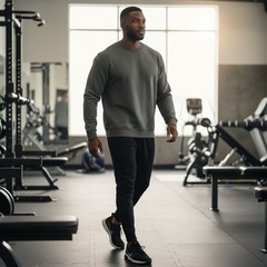 CRZ YOGA Mens Fleece Sweatshirt Grey Sage Crewneck Pullover Size M NZ22