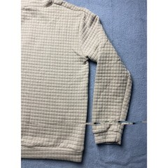 Vogue Sport Fashion Hoodie Size XL Beige Quilted Very Soft 100% Polyester