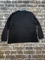 Old Navy Men’s 2XL Black Polyester Fleece 1/4 Zip Mock Neck Sweatshirt Blue