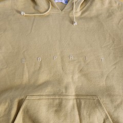 ESPRIT Men’s Pullover HOODIE MEDIUM Color Yellow NWT *FREE SHIP**