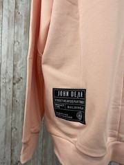 John Dean Shirt Mens 2XL Sweater Pink Sweatshirt Pullover Wake Your Mind Up N155