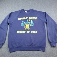 vintage nypd jerzees sweatshirt Size Large Transit Police Second To None USA