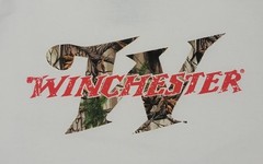 NWT Winchester Hoodie Men’s Large White Camo Logo Pullover Hooded Sweatshirt