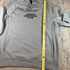 Jordan Breakfast Club Hoodie Mens Small Gray Sweatshirt Nike Basketball Air