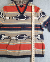 American Eagle Outfitters Baja Hoodie Sweater Men Multicolor Sz XL Aztec Southwe