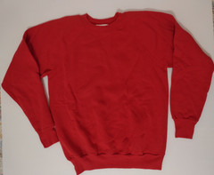 Vintage Red Raglan Sweatshirt Men Large SWEATS FX PANNILL Soft Cotton & Acrylic