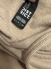 District Men’s S Beige Sam Barber North America Tour Graphic Pullover Hoodie