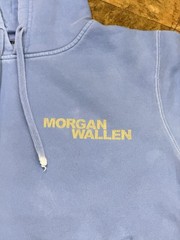 Official Morgan Wallen One Thing At A Time Blue Tracklist Hoodie Sweatshirt M