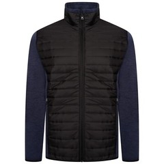 Mens Hybrid Jacket Fleece plain pockets full Zip Anti Pill Work Casual Heavy Top